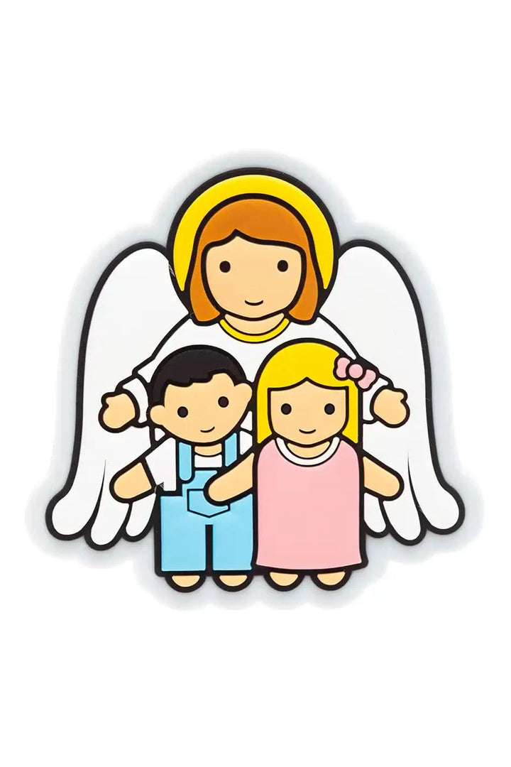 Little Drops of Water® Fridge magnets Guardian Angel With Children Fridge Magnet – Catholic Protection Gift For Kids |
