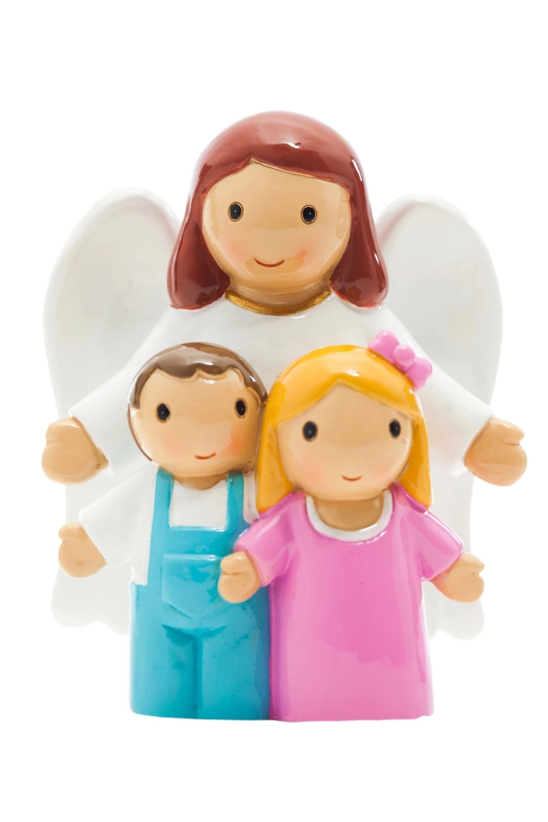 Little Drops of Water Guardian Angel with Two Children Figurine - Baptism First Communion Gift - Little Drops of Water
