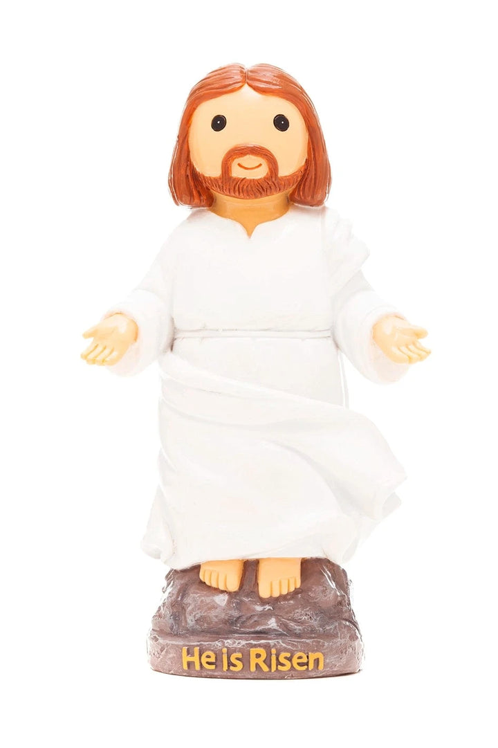Little Drops of Water Jesus He Is Risen Resurrection Jesus Figurine – Easter Faith Celebration Gift |