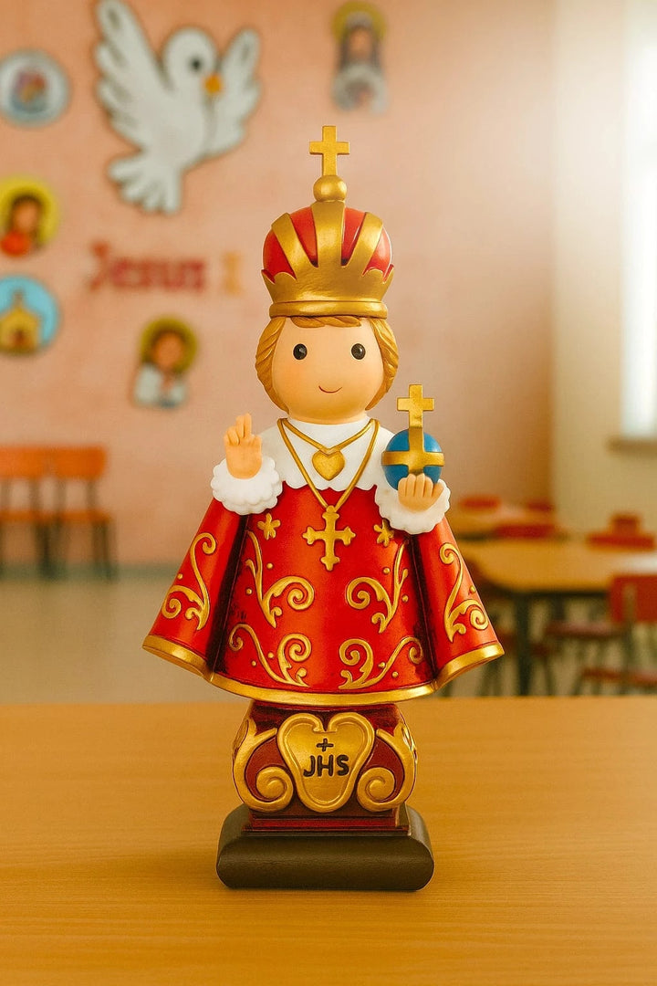 Little Drops of Water Jesus Infant Of Prague Collectors Edition Figurine – Child Jesus Protection Gift |