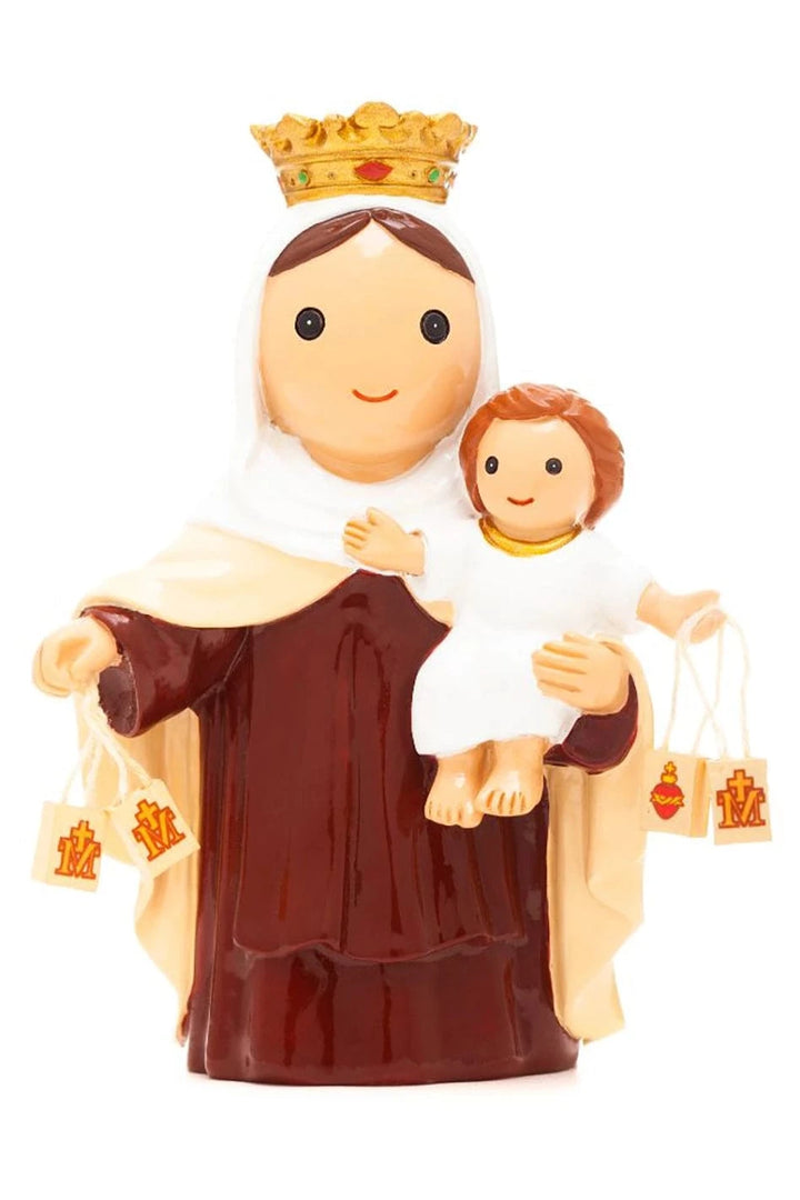 Little Drops of Water® Mary Lady Of Mount Carmel Collectors Edition Figurine – Marian Carmelite Devotion Gift |
