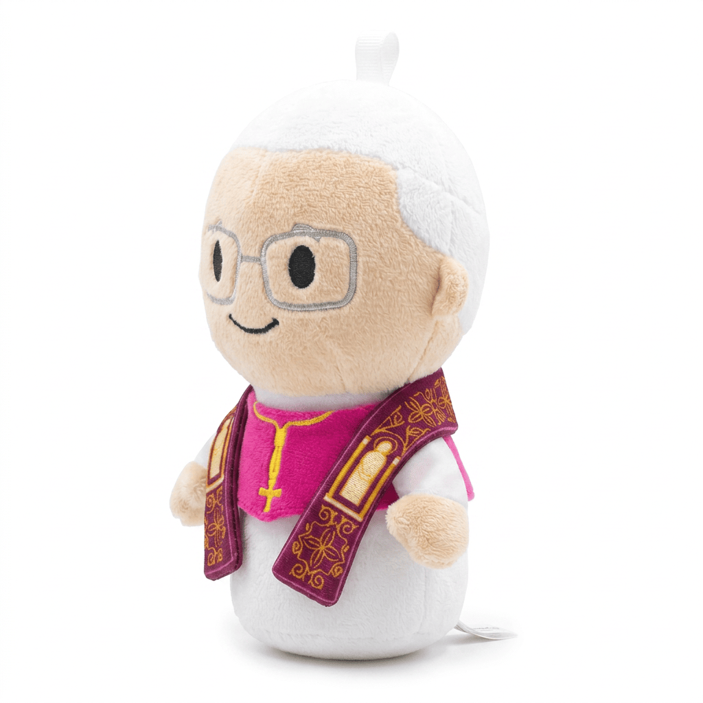 Little Drops of Water Mini Plush Dolls Pope Leo XIV Catholic Mini Plush Doll 4.75" - First American Pope