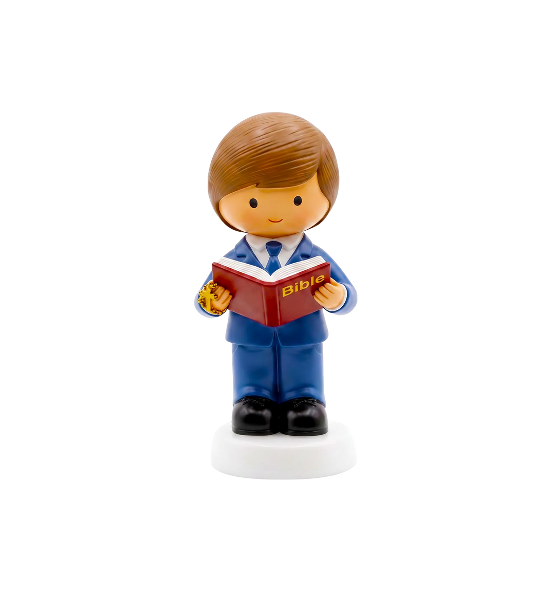 Little Drops of Water Miniature Saint Statue A Light For My Path — Boy Miniature Saint Statue