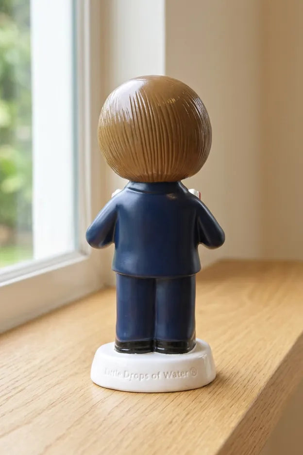 Little Drops of Water Miniature Saint Statue A Light For My Path — Boy Miniature Saint Statue