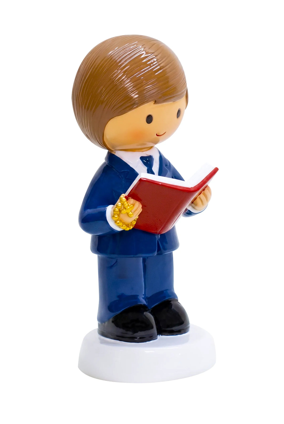 Little Drops of Water Miniature Saint Statue A Light For My Path — Boy Miniature Saint Statue