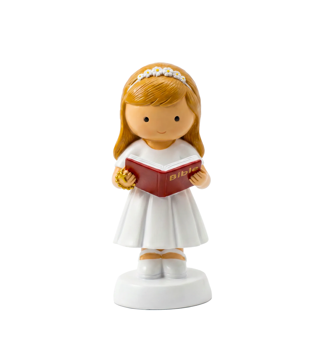 Little Drops of Water Miniature Saint Statue A Light For My Path — Girl Miniature Saint Statue