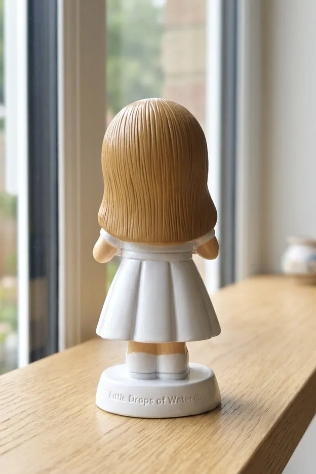 Little Drops of Water Miniature Saint Statue A Light For My Path — Girl Miniature Saint Statue