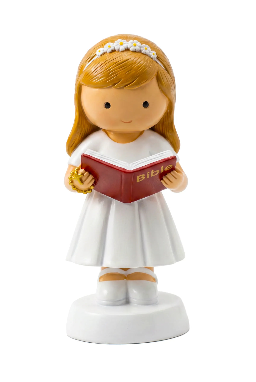 Little Drops of Water Miniature Saint Statue A Light For My Path — Girl Miniature Saint Statue