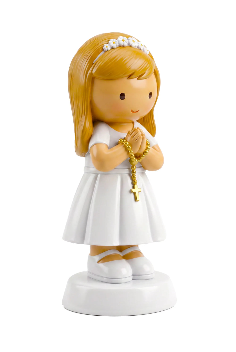 Little Drops of Water Miniature Saint Statue A Promise To God — Girl Miniature Saint Statue