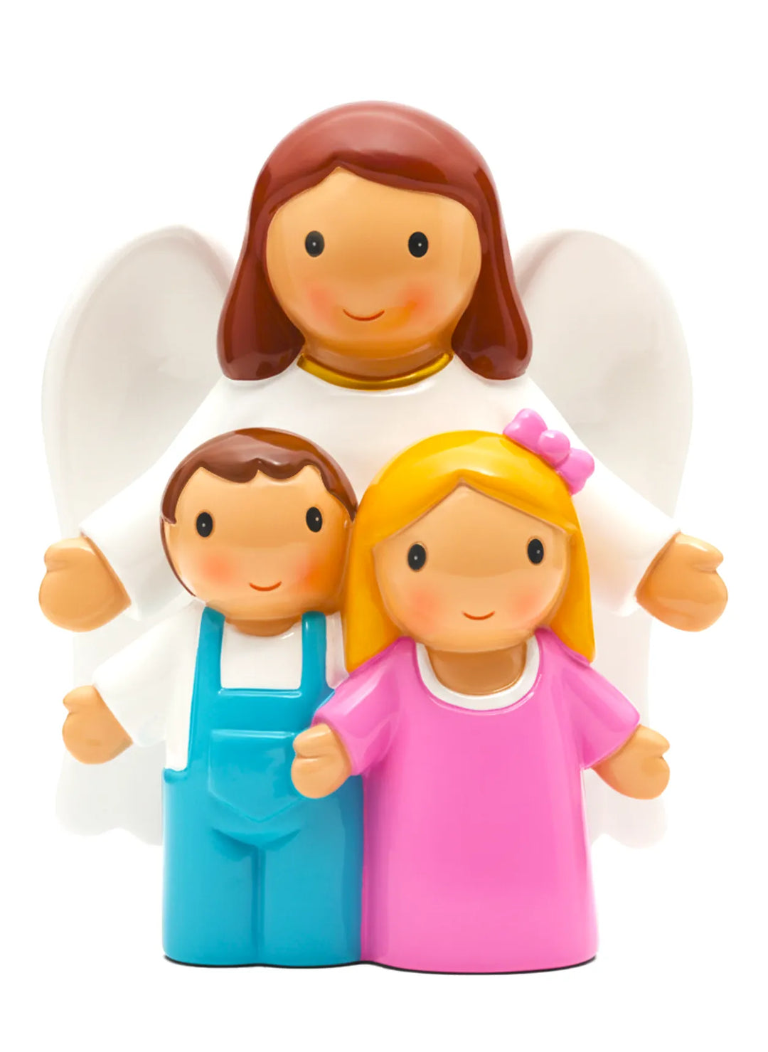 Little Drops of Water Miniature Saint Statue An Angel Watching Over Us Miniature Saint Statue