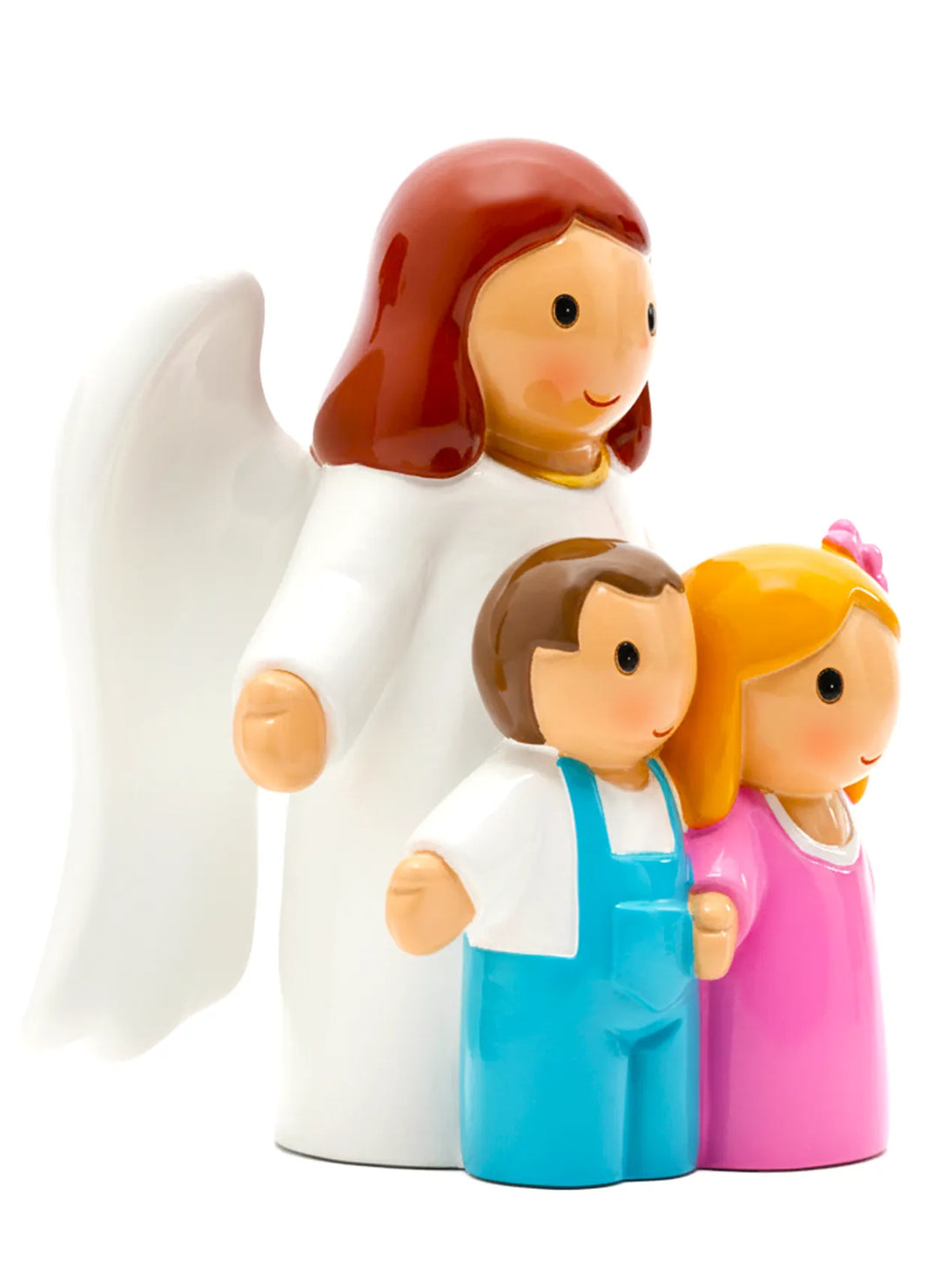 Little Drops of Water Miniature Saint Statue An Angel Watching Over Us Miniature Saint Statue