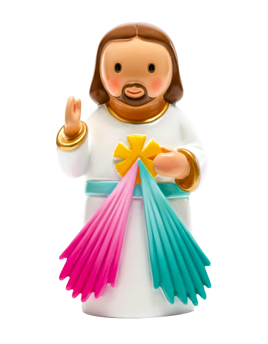 Little Drops of Water Miniature Saint Statue Divine Mercy Miniature Saint Statue