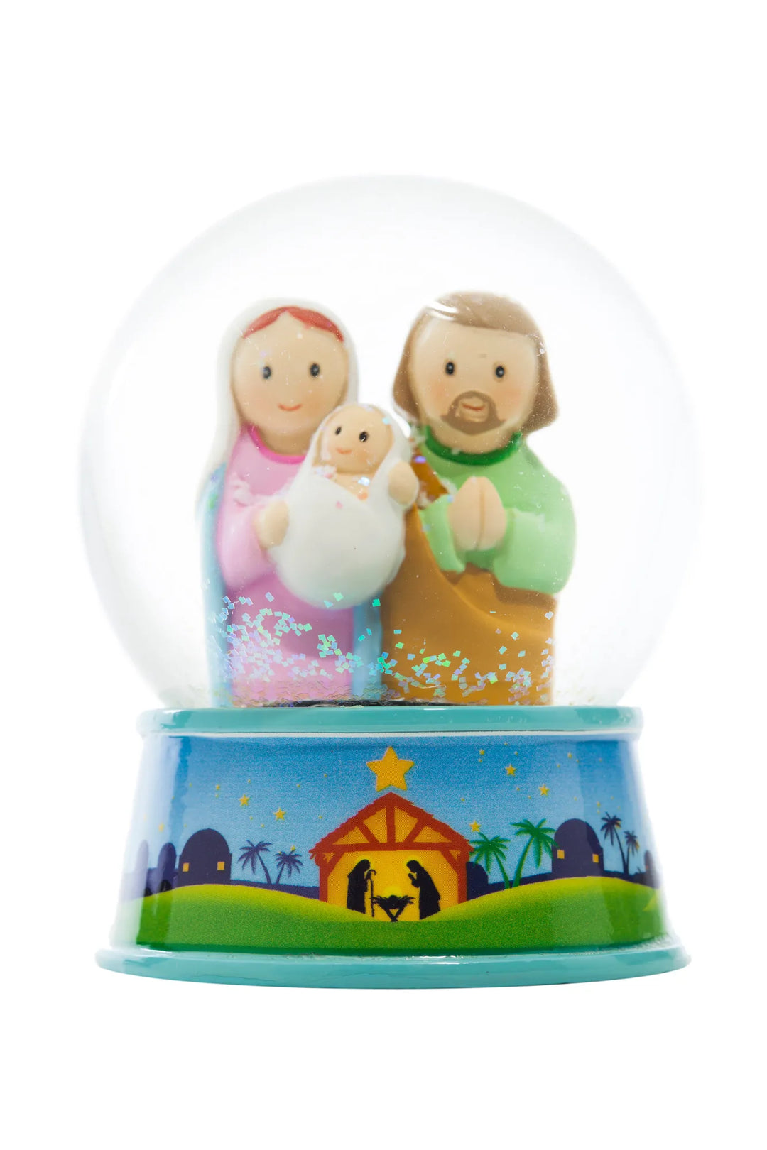Little Drops of Water Miniature Saint Statue Holy Family Waterglobe