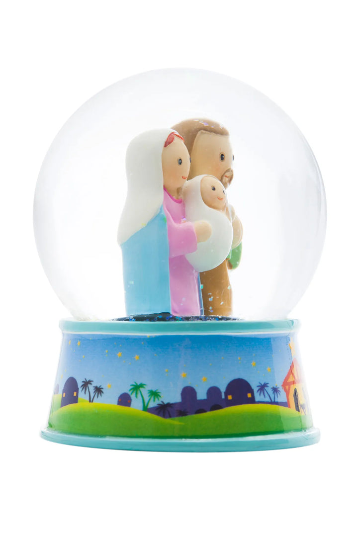Little Drops of Water Miniature Saint Statue Holy Family Waterglobe