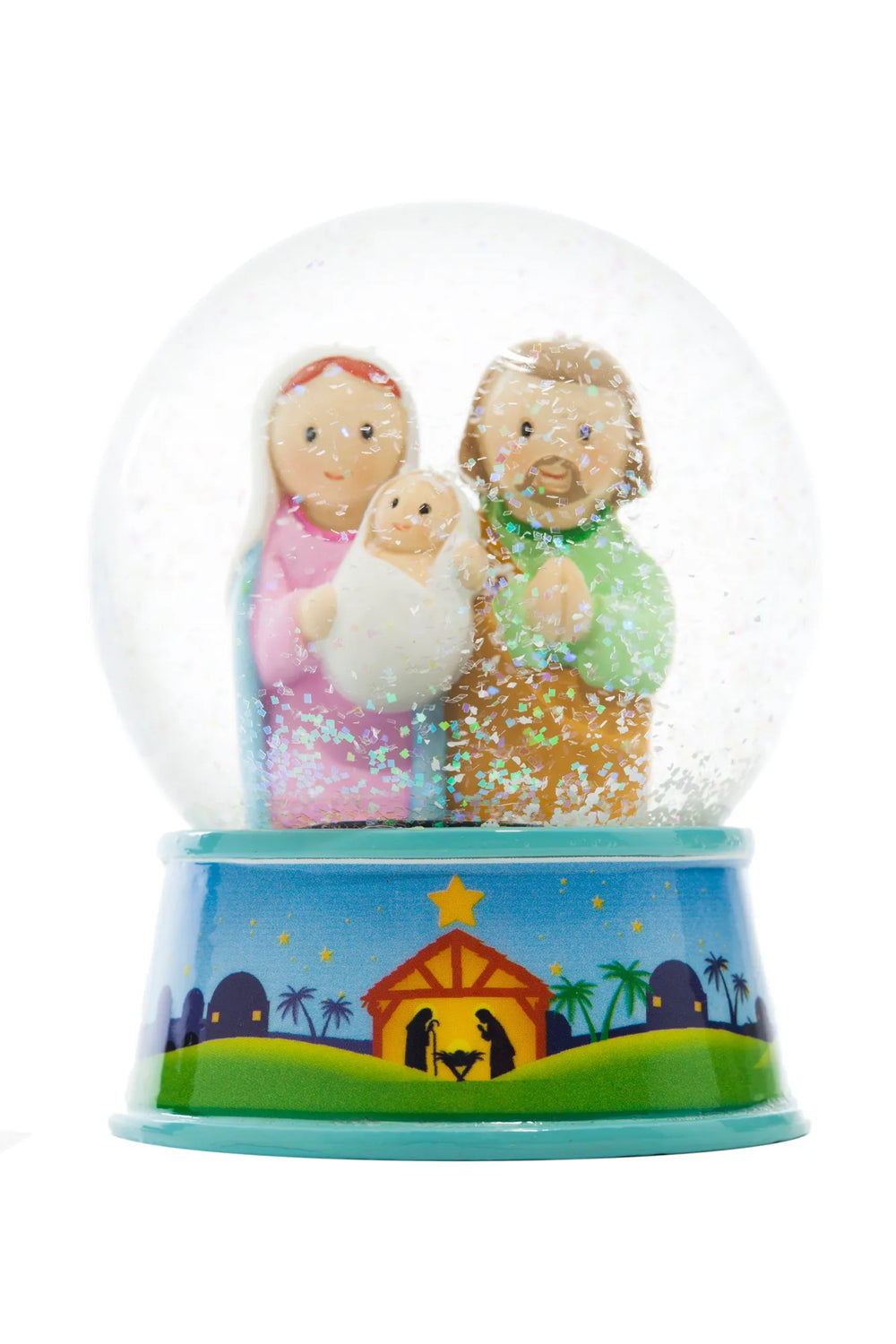 Little Drops of Water Miniature Saint Statue Holy Family Waterglobe
