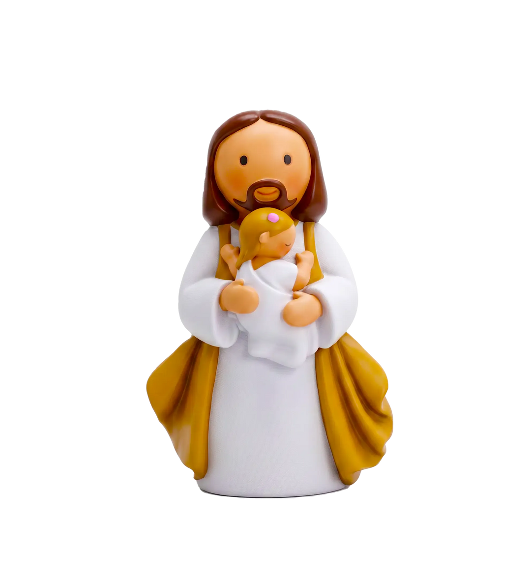 Little Drops of Water Miniature Saint Statue In Jesus' Arms Baby —  Boy Miniature Saint Statue