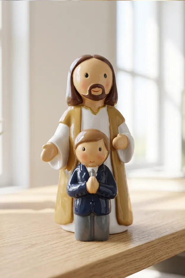 Little Drops of Water Miniature Saint Statue In Jesus&