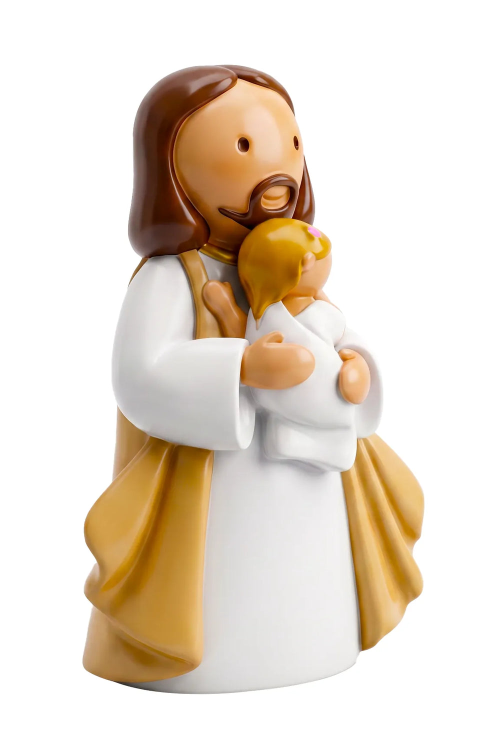 Little Drops of Water Miniature Saint Statue In Jesus' Arms Baby —  Boy Miniature Saint Statue