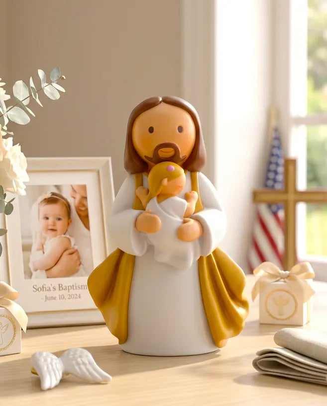 Little Drops of Water Miniature Saint Statue In Jesus&