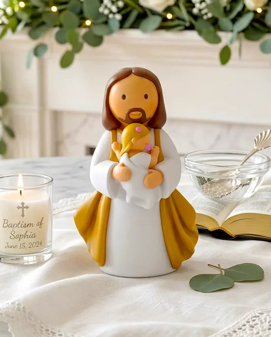 Little Drops of Water Miniature Saint Statue In Jesus&