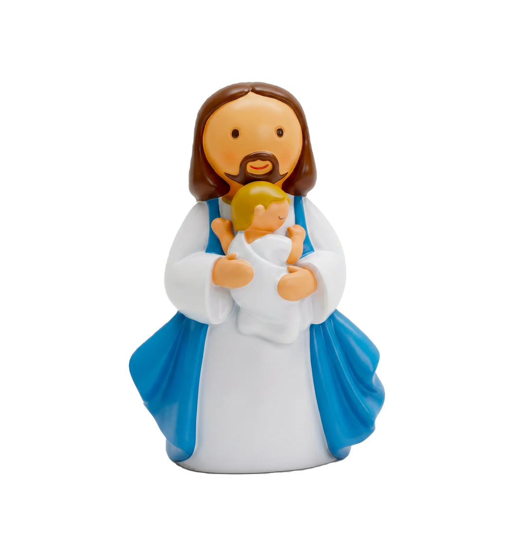 Little Drops of Water Miniature Saint Statue In Jesus' Arms Baby —  Girl Miniature Saint Statue