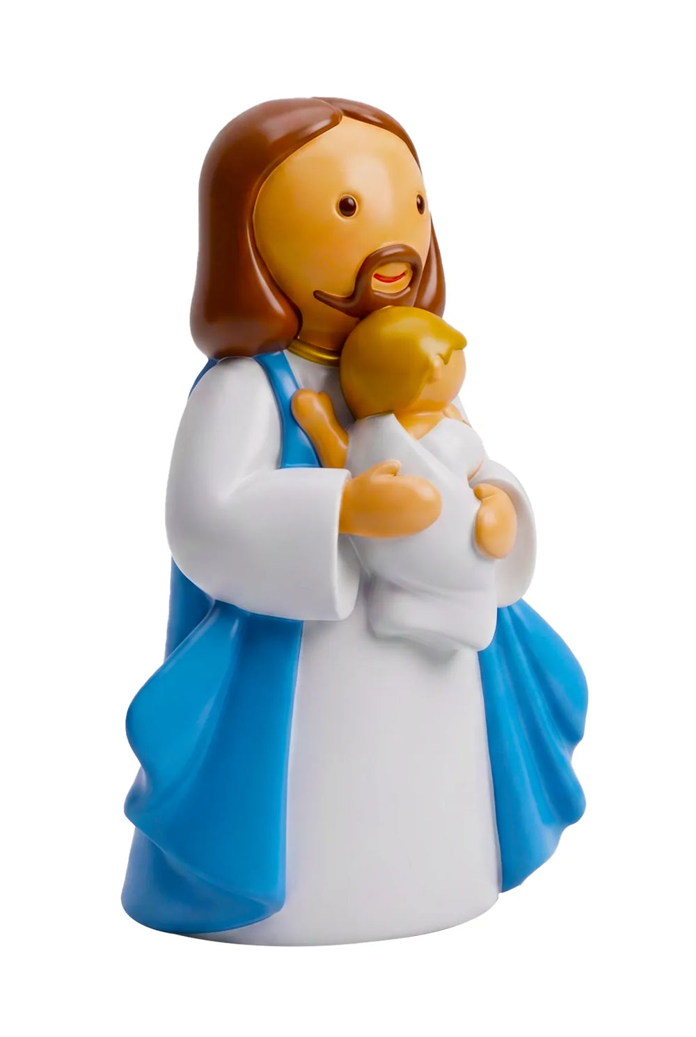 Little Drops of Water Miniature Saint Statue In Jesus' Arms Baby —  Girl Miniature Saint Statue