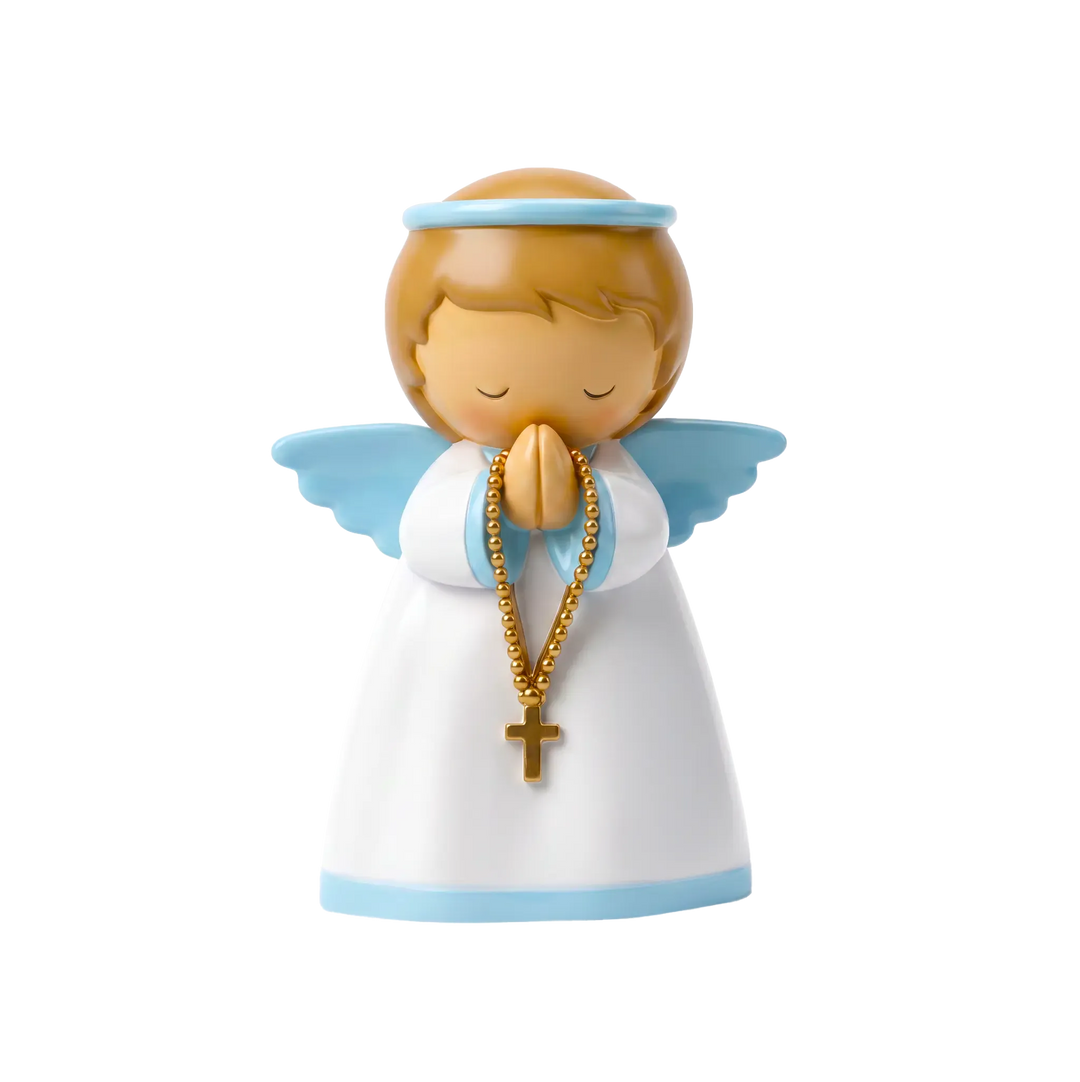 Little Drops of Water Miniature Saint Statue My Guardian Angel Boy Miniature Saint Statue