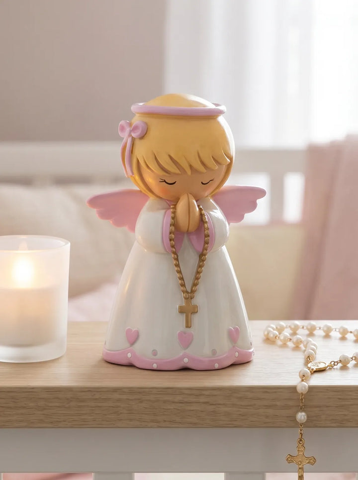 Little Drops of Water Miniature Saint Statue My Guardian Angel Girl Miniature Saint Statue