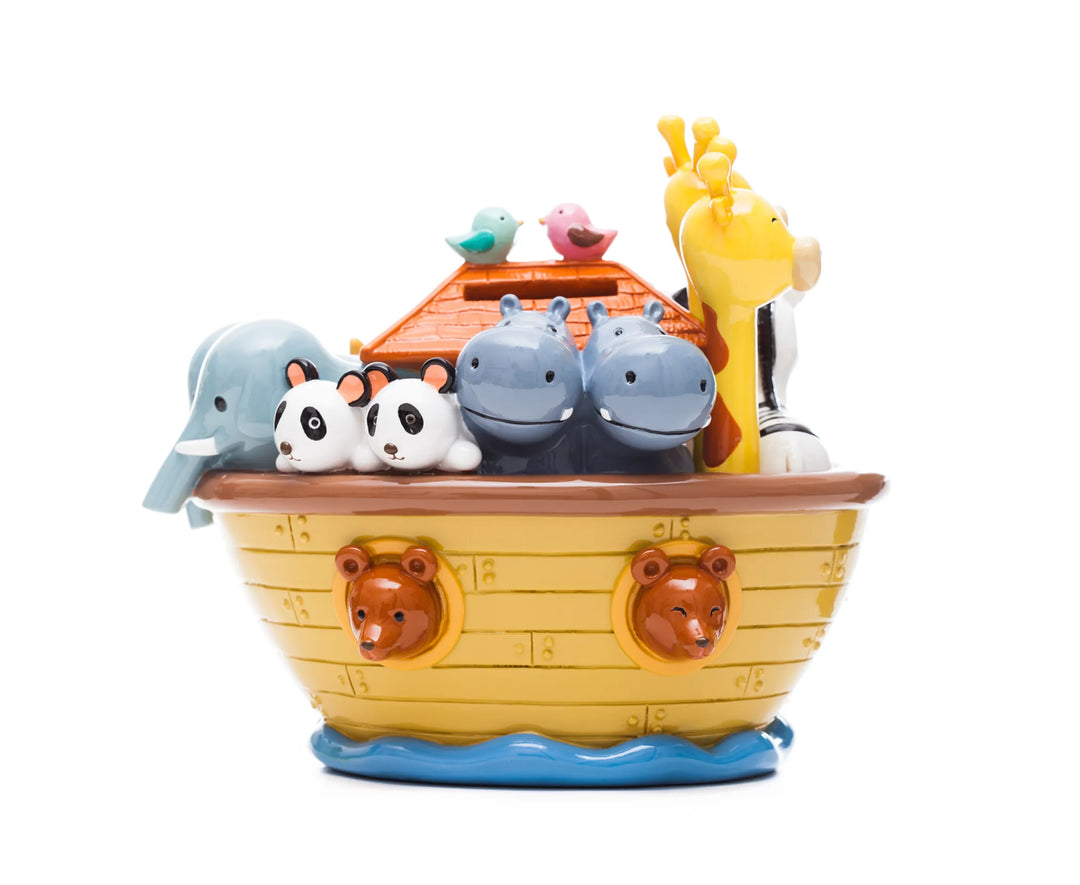 Little Drops of Water Miniature Saint Statue Noah’s Ark Coin Bank