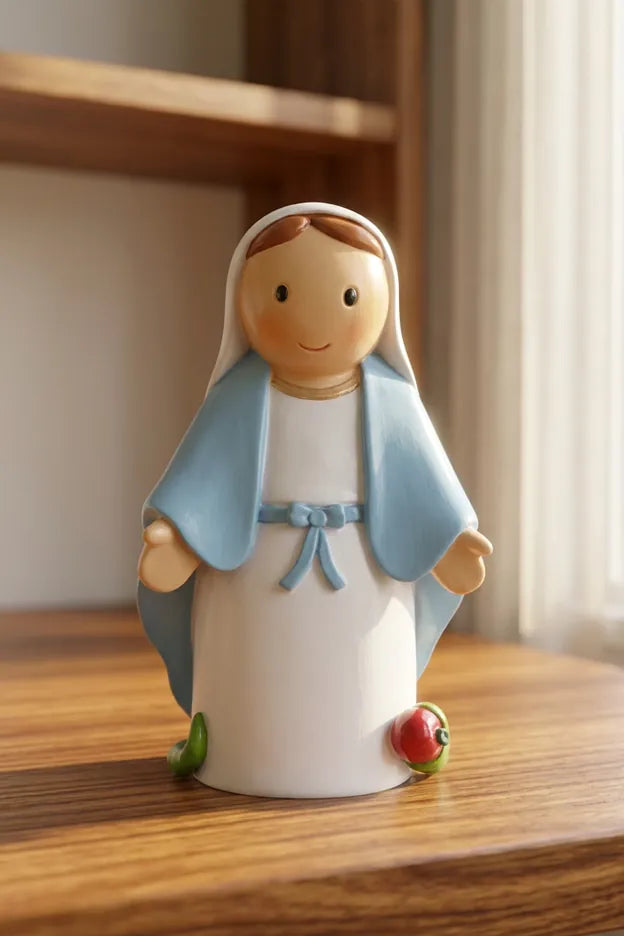 Little Drops of Water Miniature Saint Statue Our Lady of Grace Miniature Saint Statue