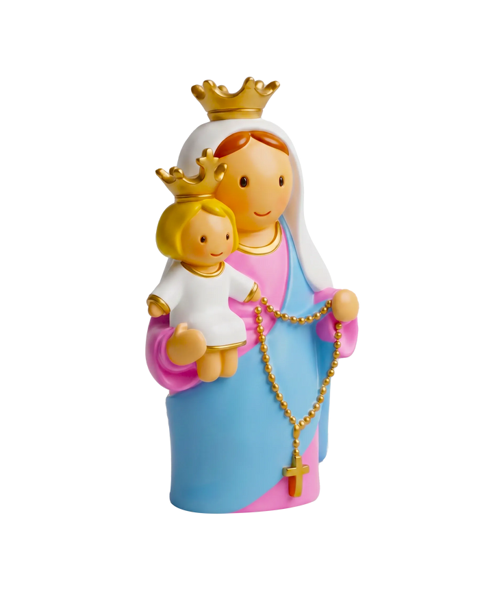 Little Drops of Water Miniature Saint Statue Our Lady of the Rosary Miniature Saint Statue