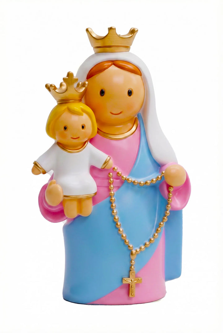 Little Drops of Water Miniature Saint Statue Our Lady of the Rosary Miniature Saint Statue