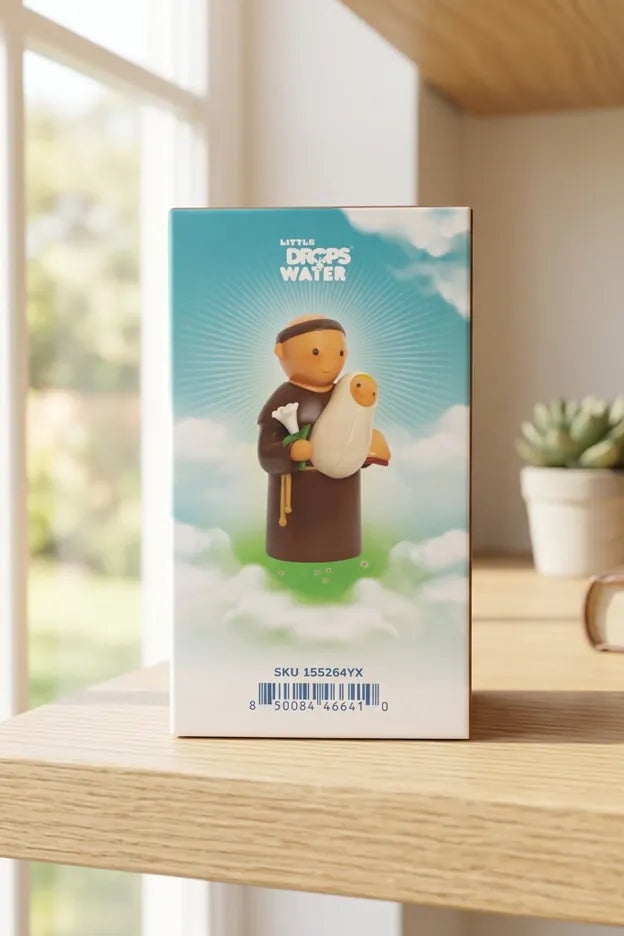 Little Drops of Water Miniature Saint Statue Saint Anthony of Padua Miniature Saint Statue