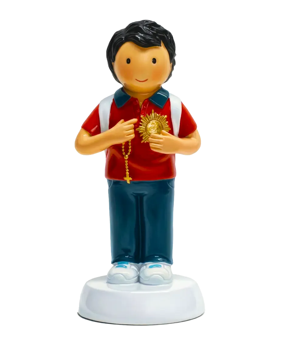 Little Drops of Water Miniature Saint Statue Saint Carlo Acutis Miniature Saint Statue
