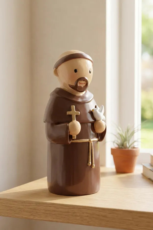 Little Drops of Water Miniature Saint Statue Saint Francis of Assisi Miniature Saint Statue