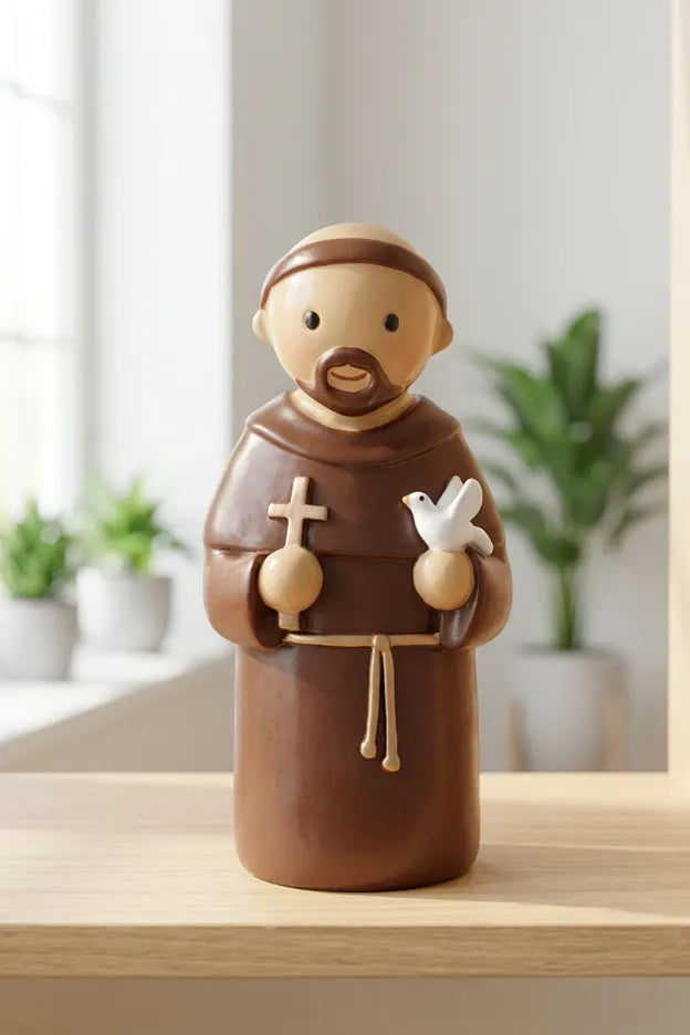 Little Drops of Water Miniature Saint Statue Saint Francis of Assisi Miniature Saint Statue