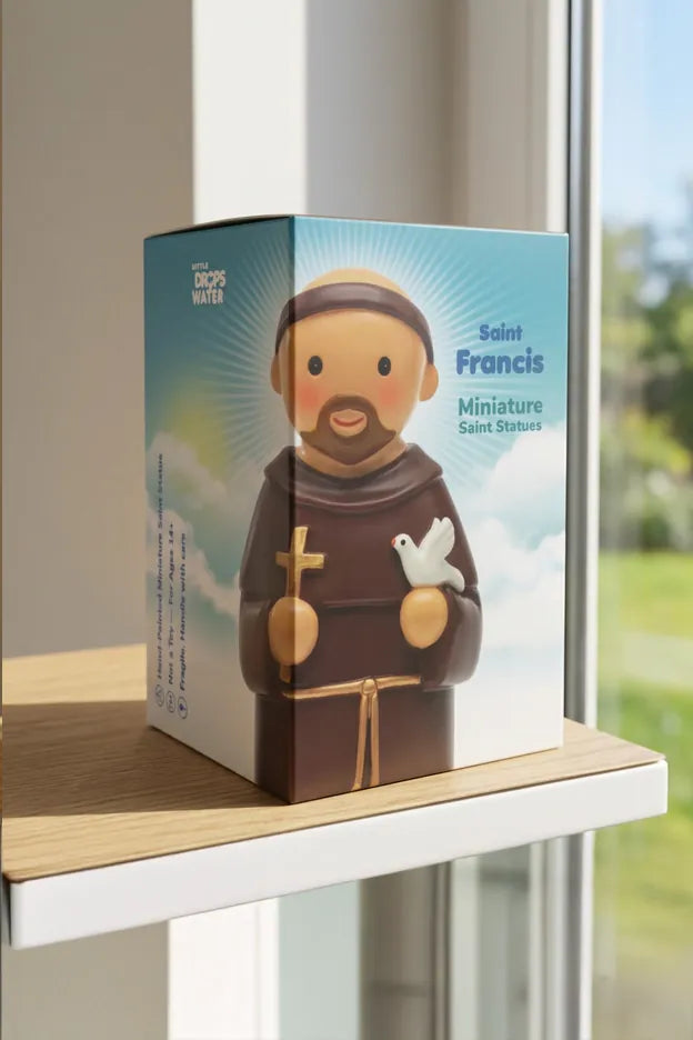 Little Drops of Water Miniature Saint Statue Saint Francis of Assisi Miniature Saint Statue