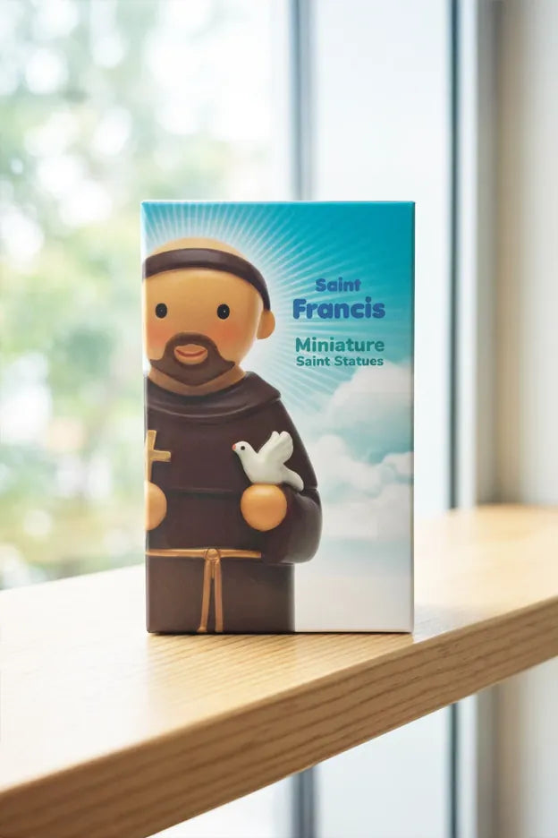 Little Drops of Water Miniature Saint Statue Saint Francis of Assisi Miniature Saint Statue