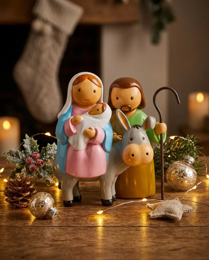 Little Drops of Water Miniature Saint Statue The Flight to Egypt Miniature Saint Statue