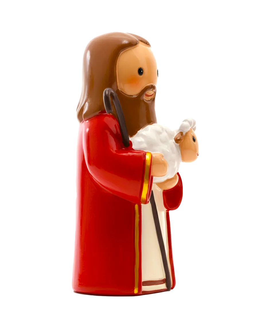Little Drops of Water Miniature Saint Statue The Good Shepherd Miniature Saint Statue