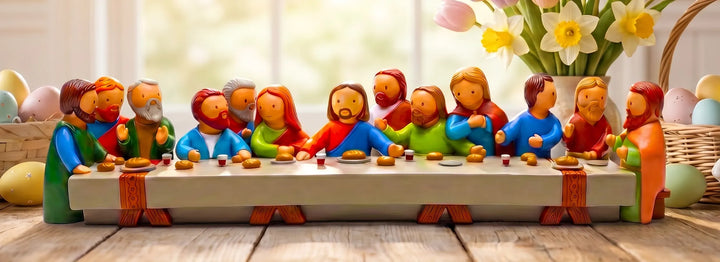 Little Drops of Water Miniature Saint Statue The Last Supper Miniature Saint Statue