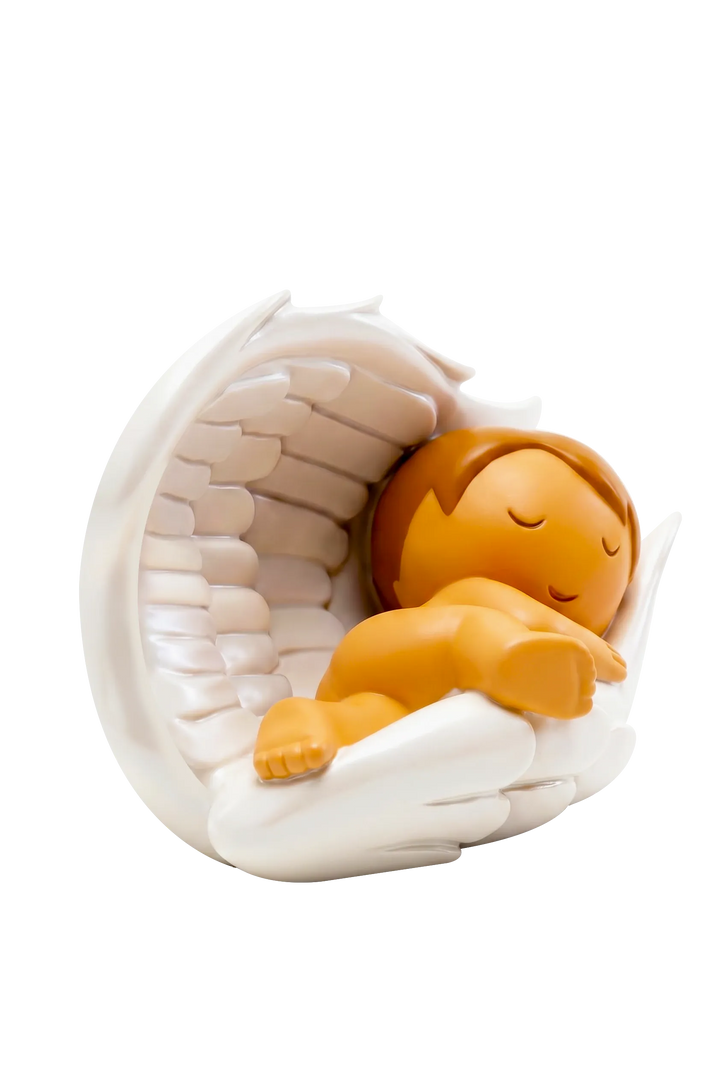 Little Drops of Water Miniature Saint Statue Under His Wings Miniature Saint Statue
