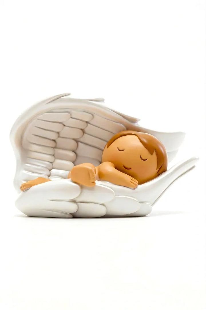 Little Drops of Water Miniature Saint Statue Under His Wings Miniature Saint Statue