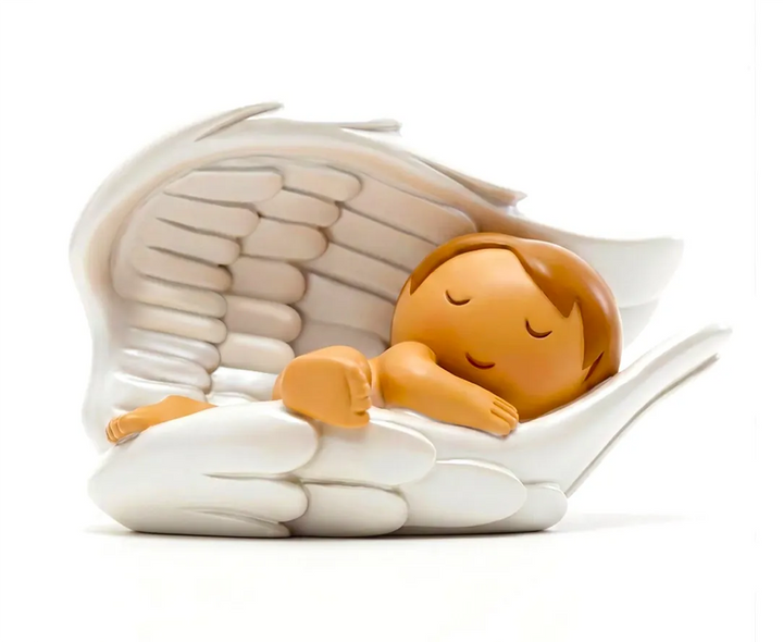 Little Drops of Water Miniature Saint Statue Under His Wings Miniature Saint Statue
