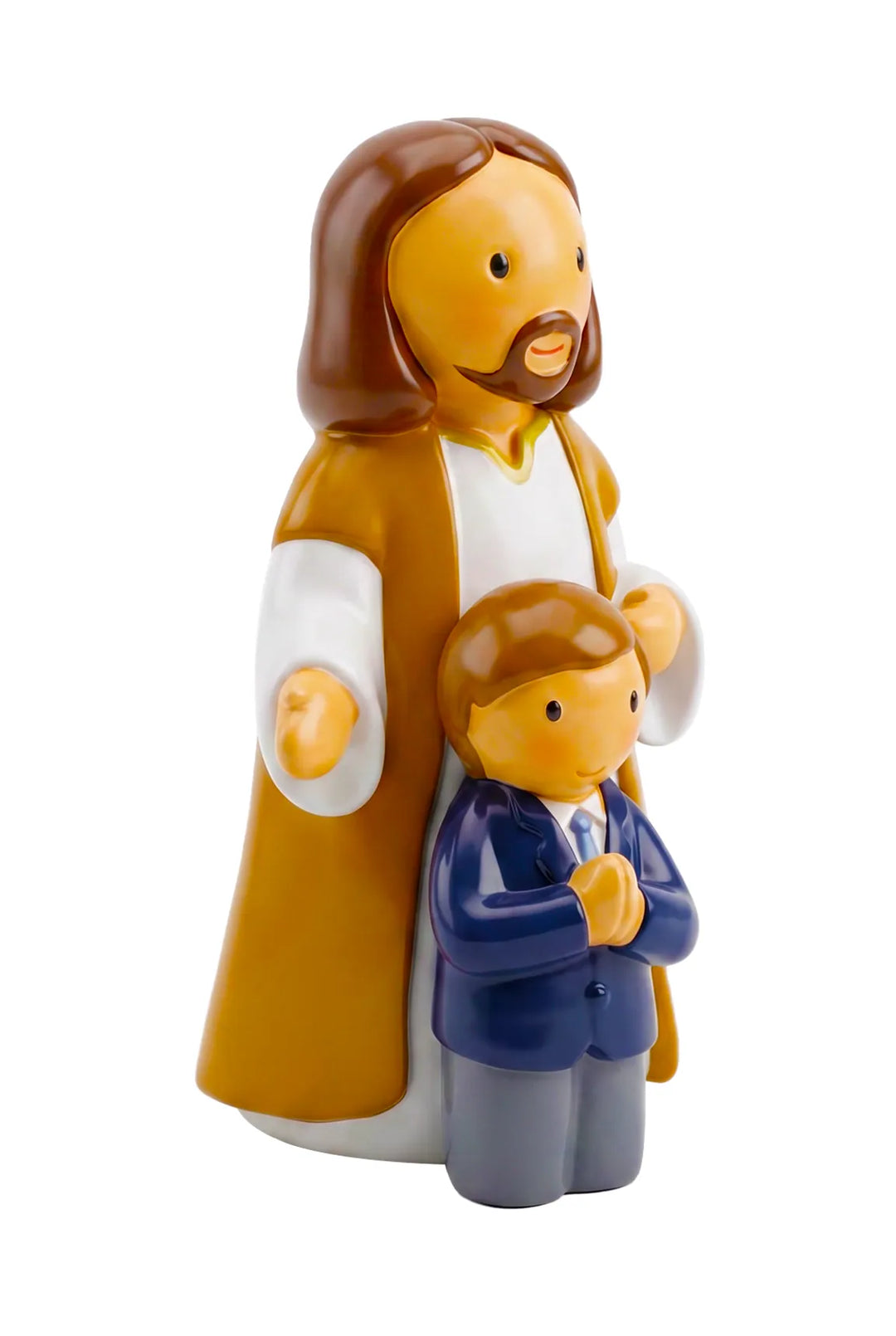 Little Drops of Water Miniature Saint Statue Walking With Jesus —  Boy Miniature Saint Statue
