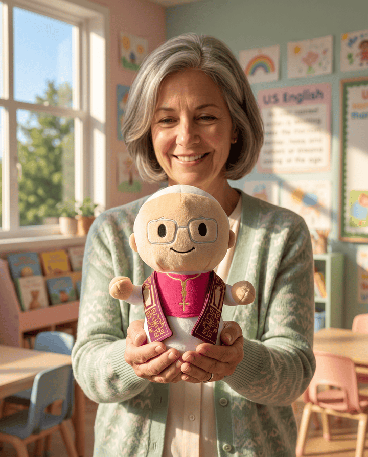 Little Drops of Water Plush dolls Pope Leo XIV Catholic Plush Doll - Holy Father - Little Drops of Water