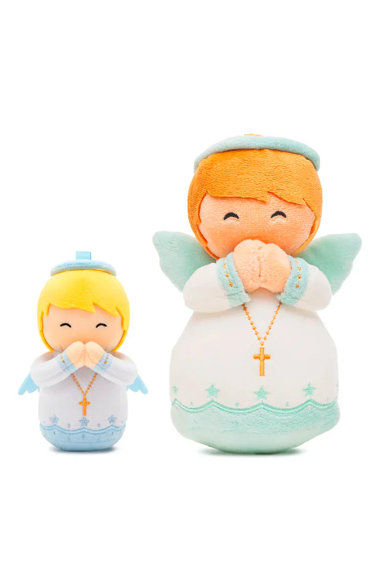 Little Drops of Water Plushie Guardian Angel Boys Catholic Mini Plush Doll 4.75" | Angel Toy