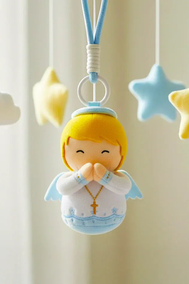 Little Drops of Water Plushie Guardian Angel Boys Catholic Mini Plush Doll 4.75" | Angel Toy