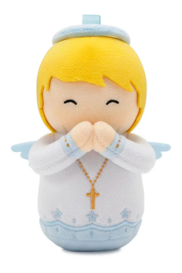 Guardian Angel Boy Catholic Plush Doll Divine Protection Main - Little Drops of Water