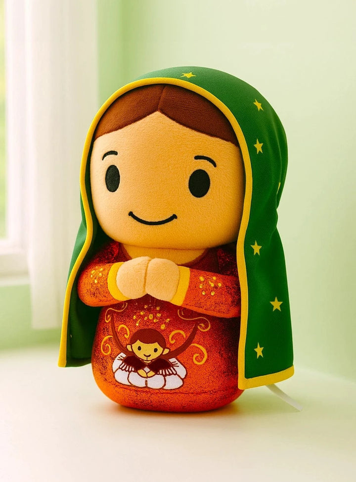 Little Drops of Water Plushie Lady Of Guadalupe Plush Doll | Virgin Mary Stuffed Toy